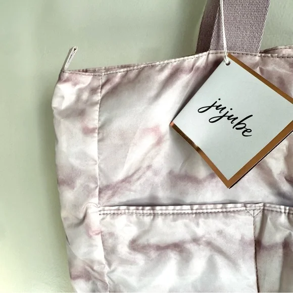 Ju-Ju-Be Super Bee Rose Quartz Pink Diaper Bag Marble Women’s Baby Maternity - Picture 4 of 11